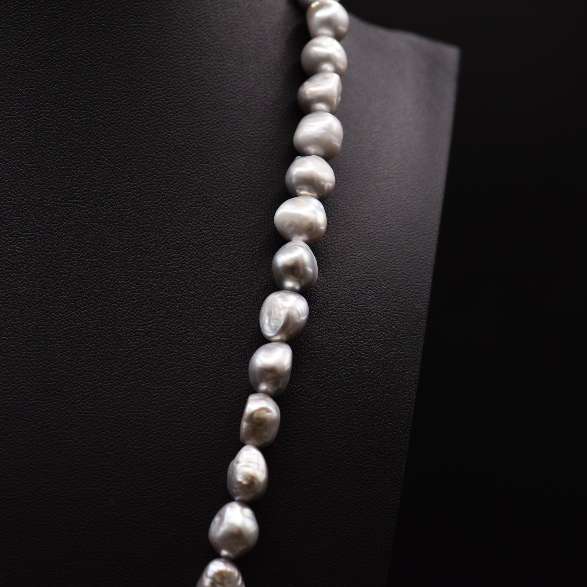 11mm Baroque Grey Loose Pearl String