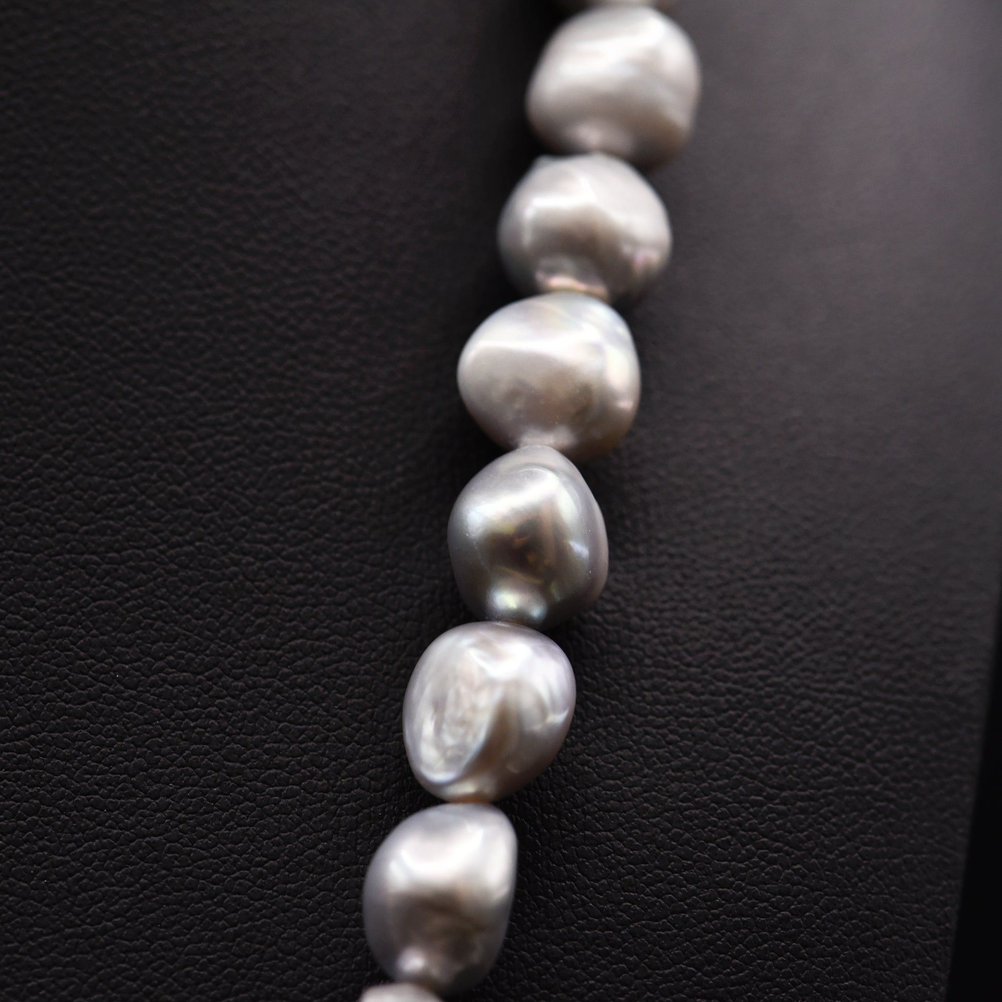 11mm Baroque Grey Loose Pearl String