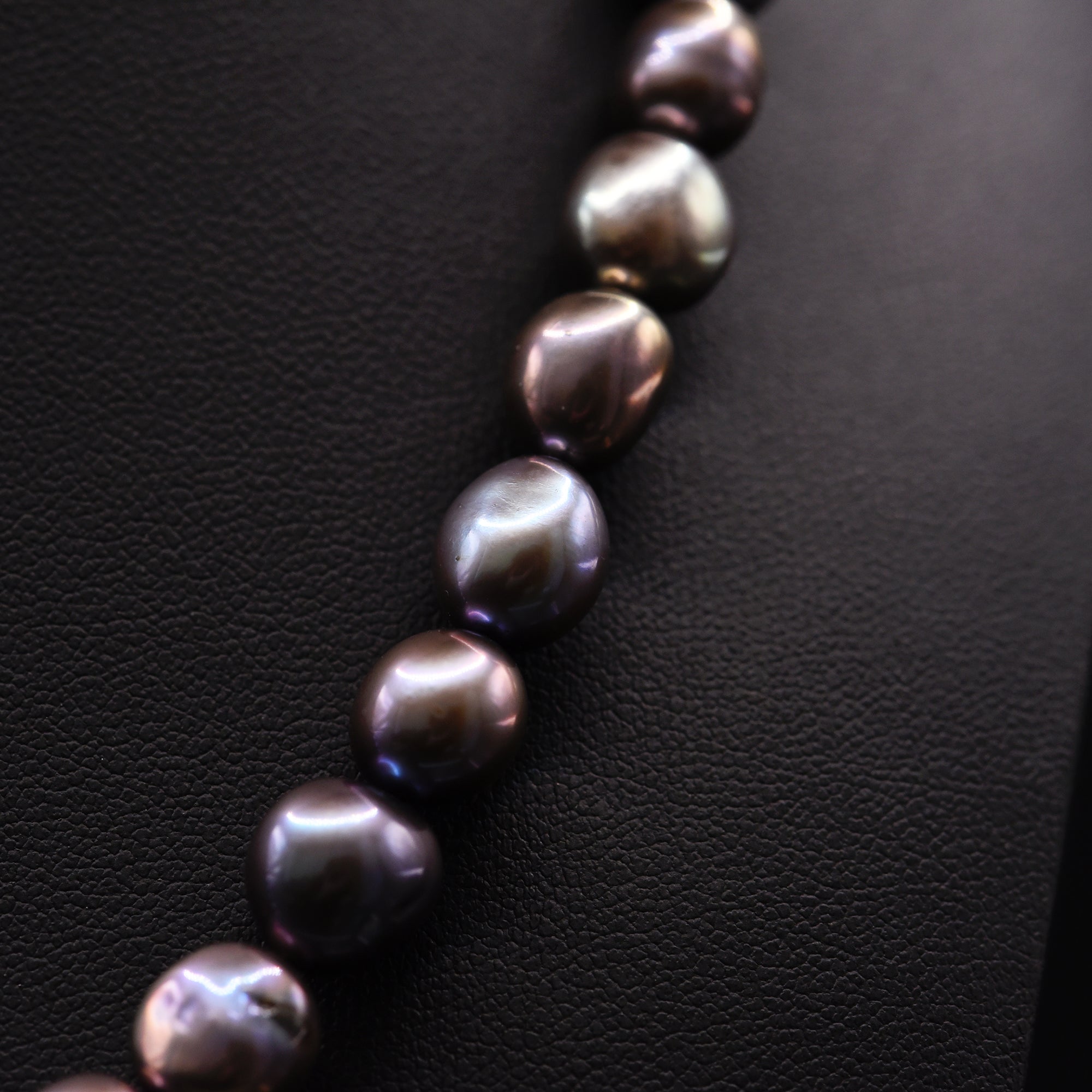 9mm Baroque Black Loose Pearl String