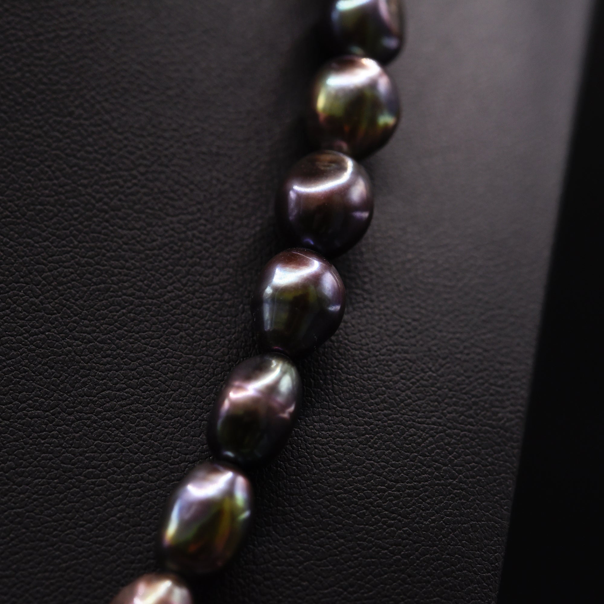 9mm Baroque Black Loose Pearl String