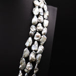 11mm Baroque Grey Loose Pearl String
