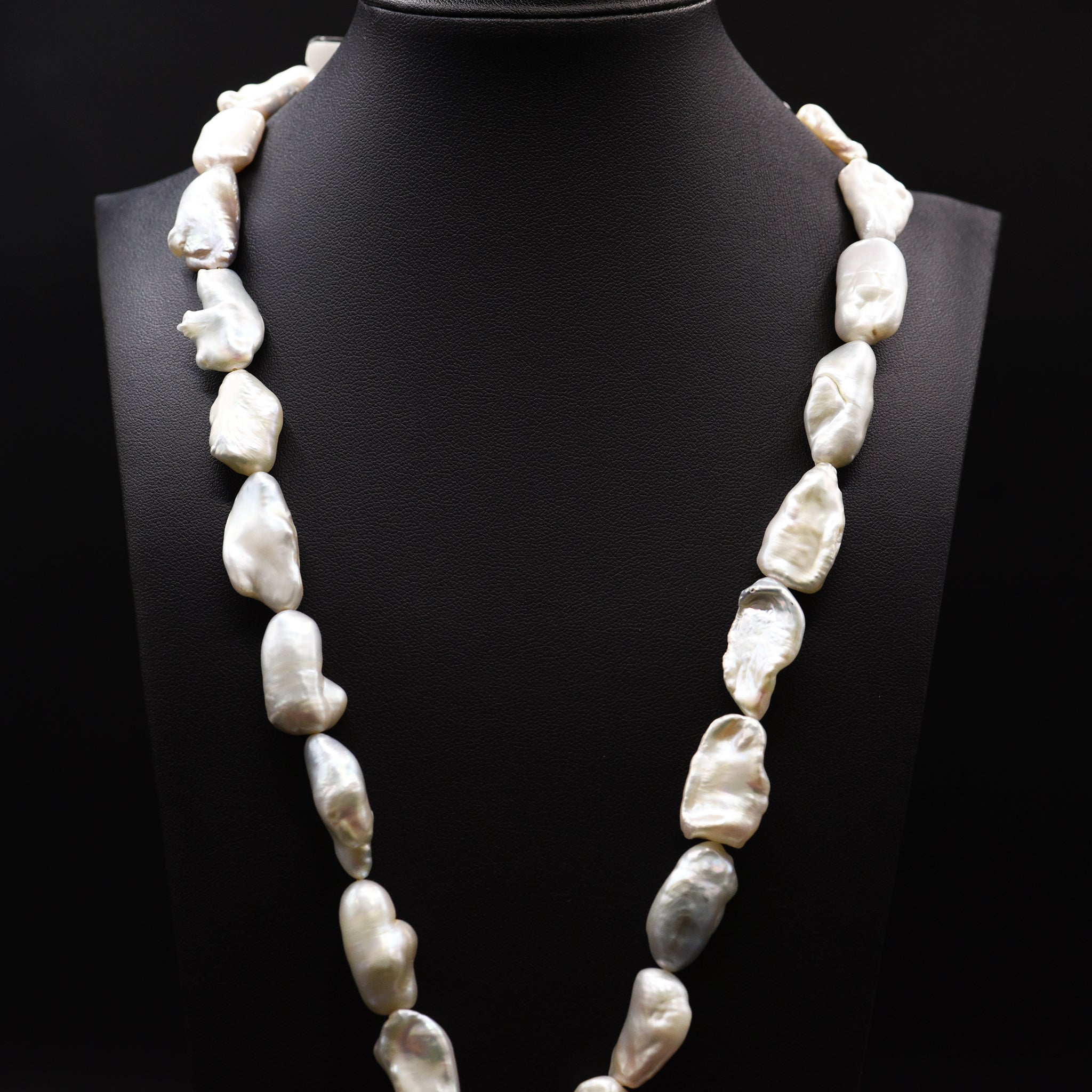16mm Baroque White Loose Pearl String
