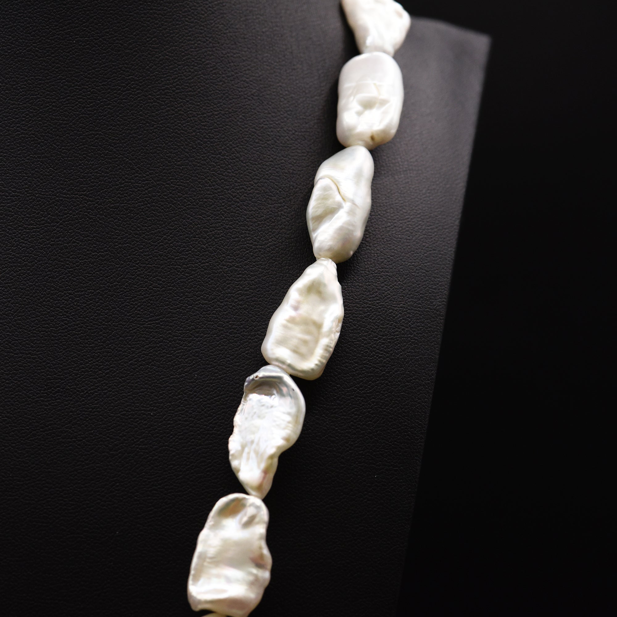 16mm Baroque White Loose Pearl String