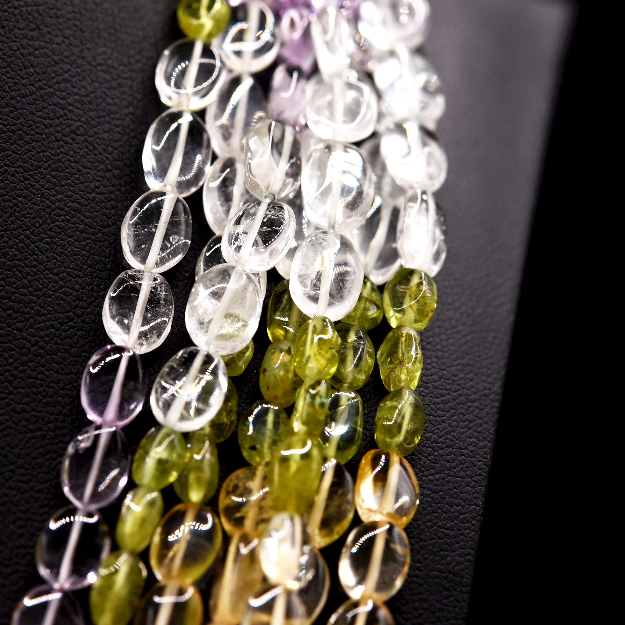 11x7 Oval Mixed Bead Strings