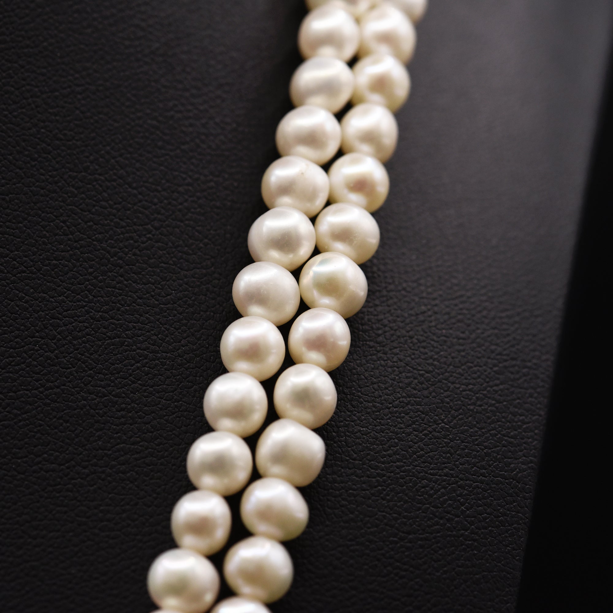 6mm Off Round White Loose Pearl String