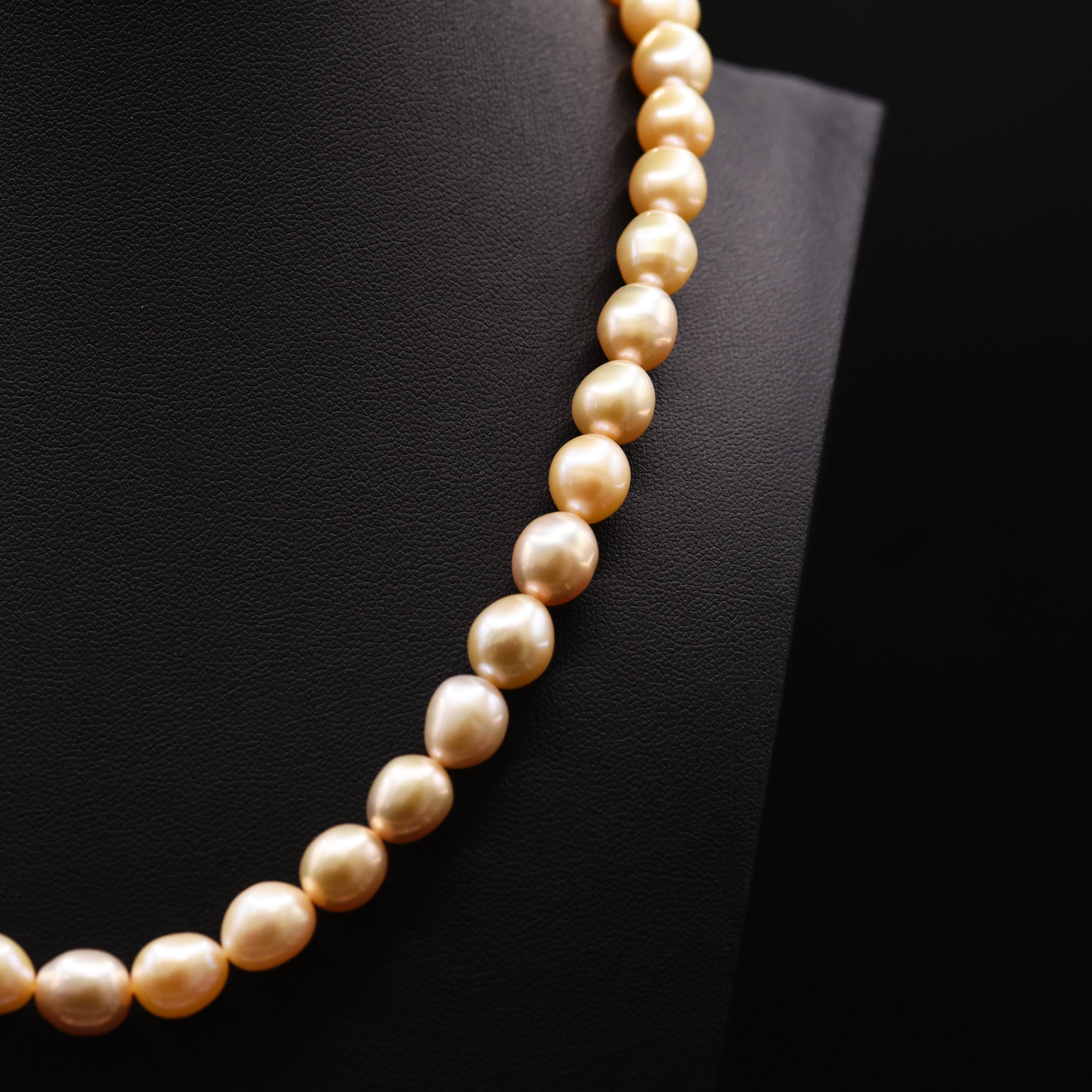 9mm Rice Peach Loose Pearl String