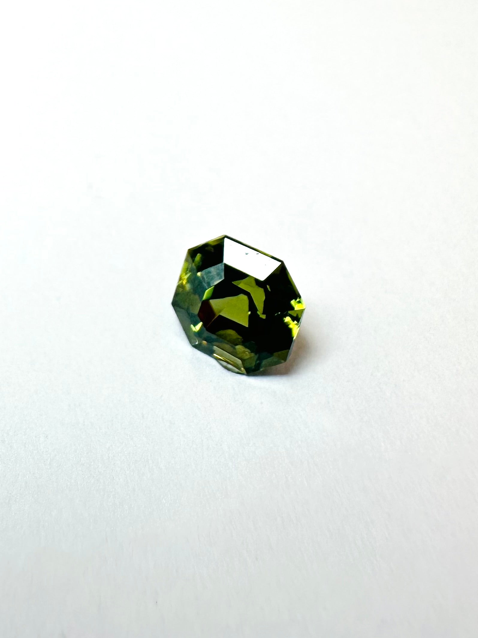 1.84cts 6.60x6.72mm Octagon faceted Green Zircon