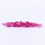 1.25mm Round Diamond Cut Pink Sapphires