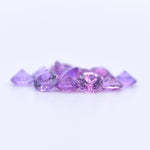 3.5mm Round Diamond Cut Purple Sapphires