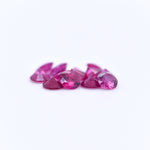 4mm Round Diamond Cut Purple Rubies