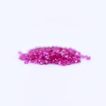 1mm Round Diamond Cut Pink Rubies