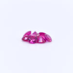 4mm Round Diamond Cut Pink Rubies