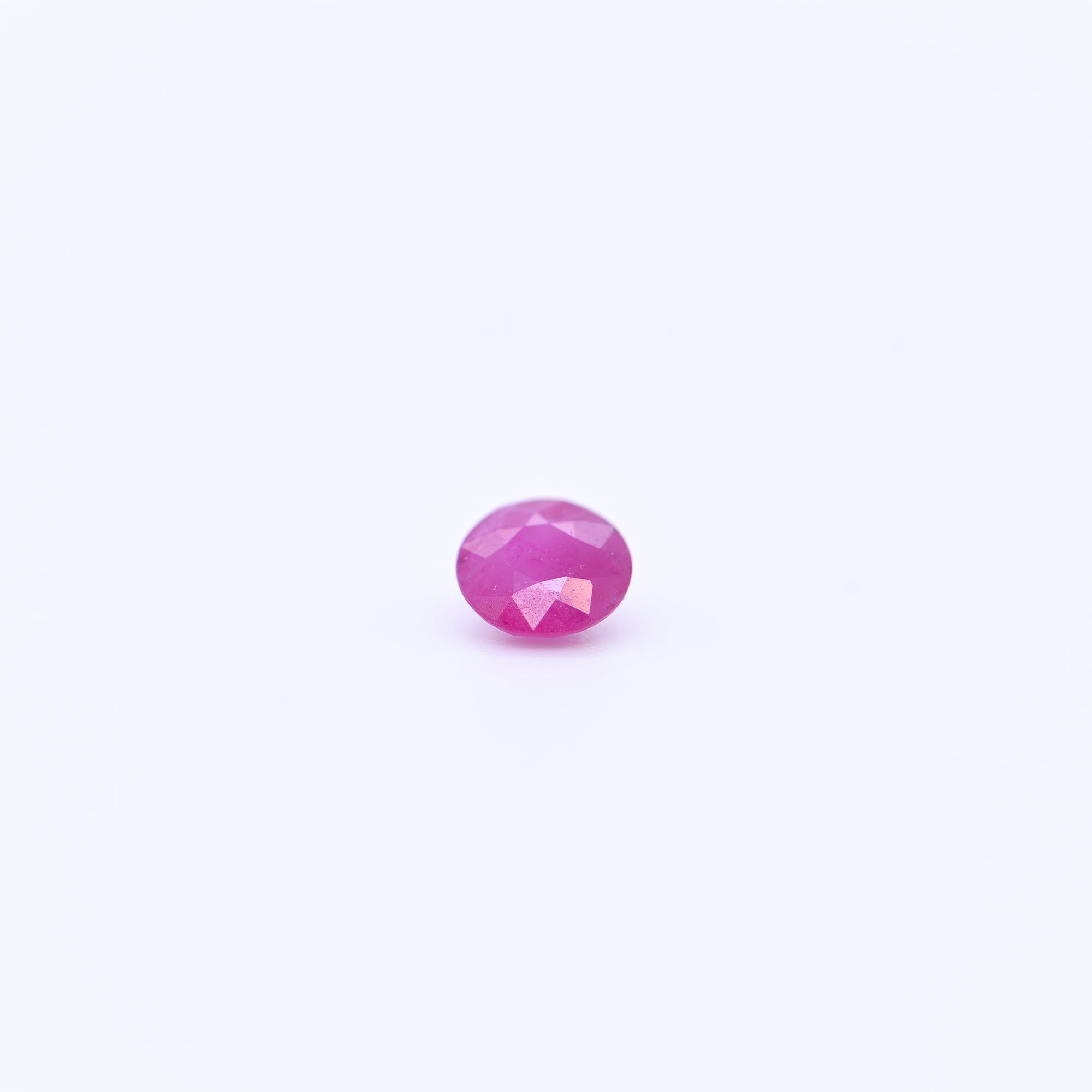 4.5mm Round Diamond Cut Pink Rubies