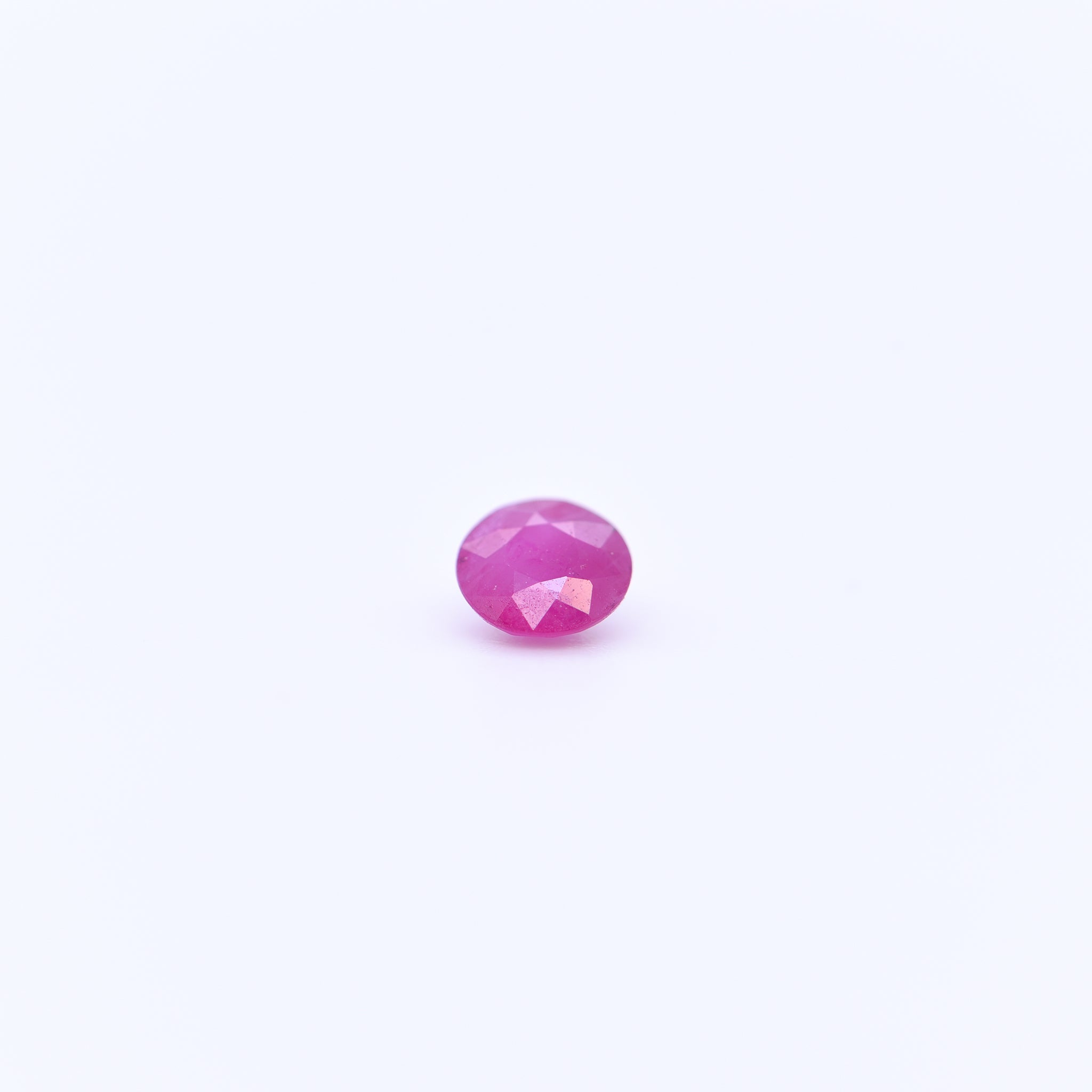 4.5mm Round Diamond Cut Pink Rubies