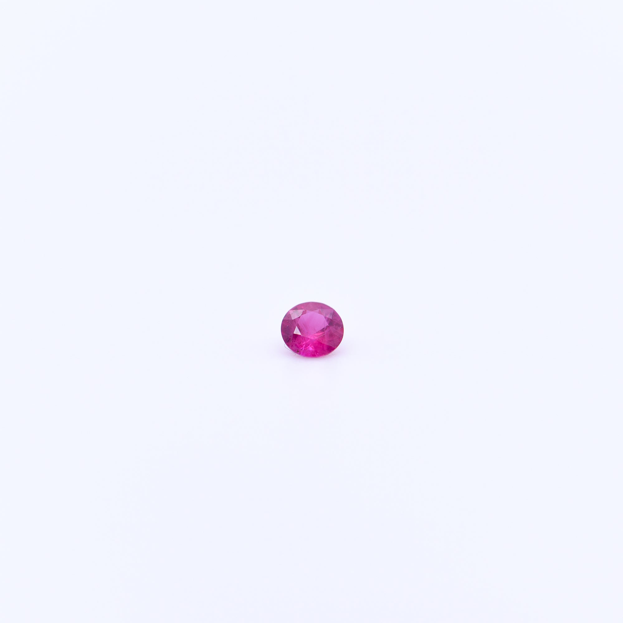 3mm Round Diamond Cut Pink Rubies