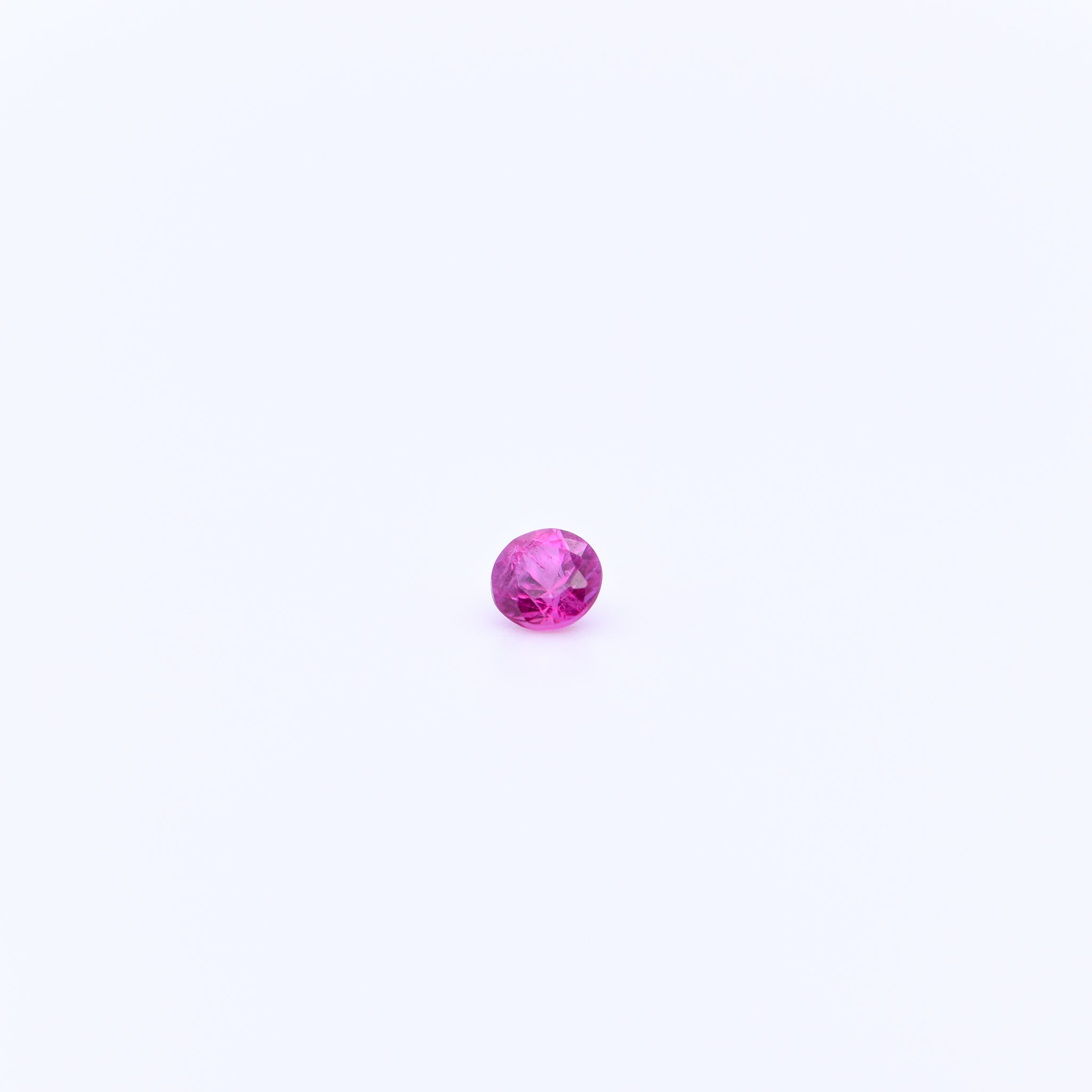 3mm Round Diamond Cut Pink Rubies