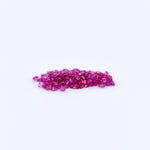 1mm Round Diamond Cut Pink Rubies