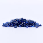 1.5mm Round Diamond Cut Blue Sapphires