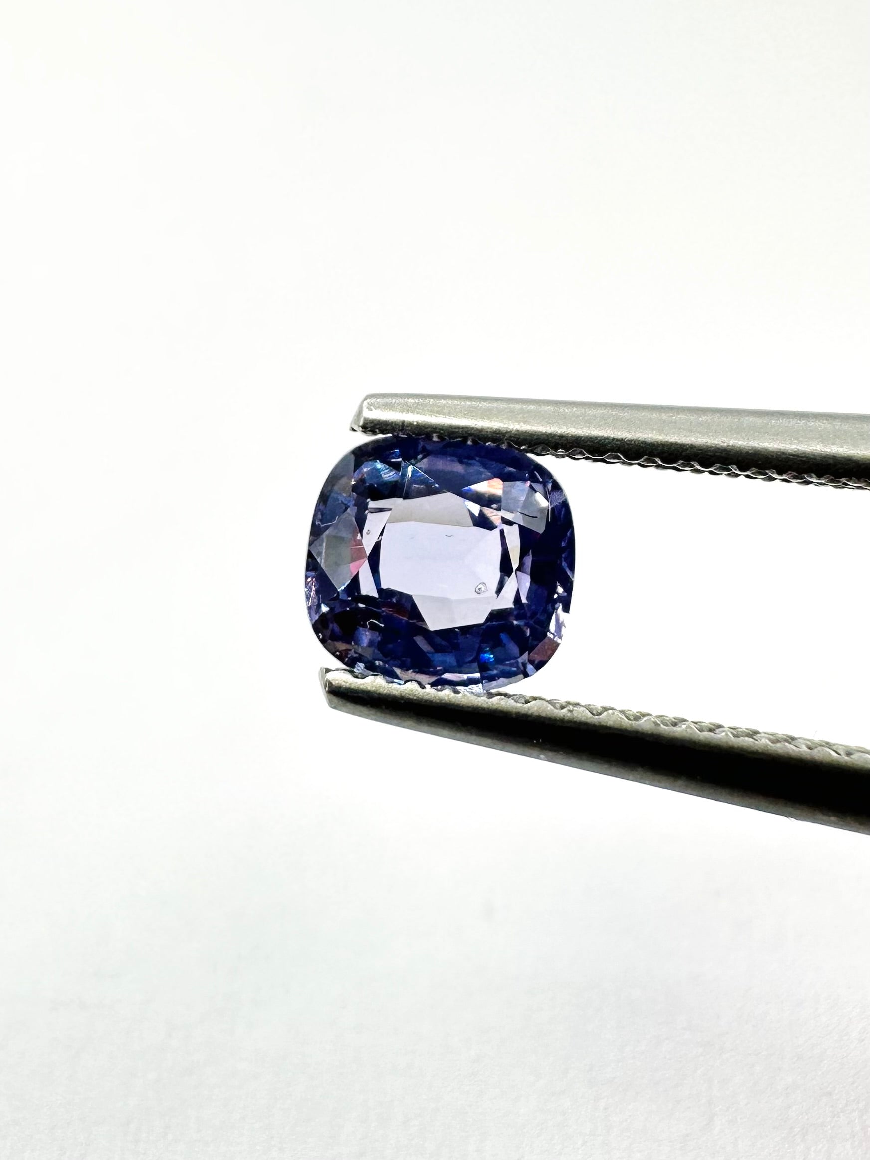 1.22cts 6.54x6.12mm Cushion Faceted Blue Spinel
