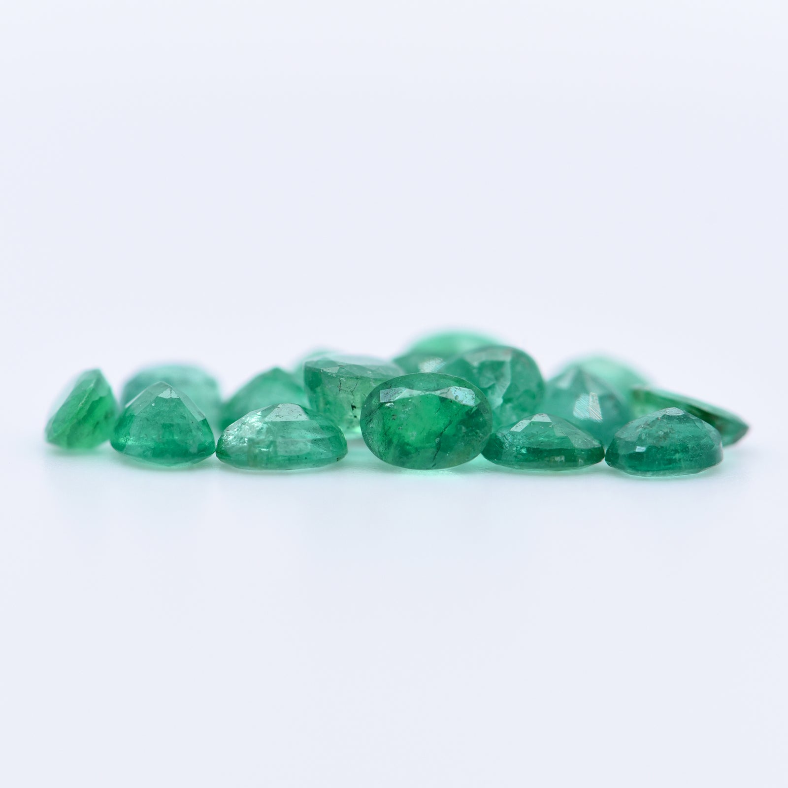 4x3 Oval Faceted Emeralds