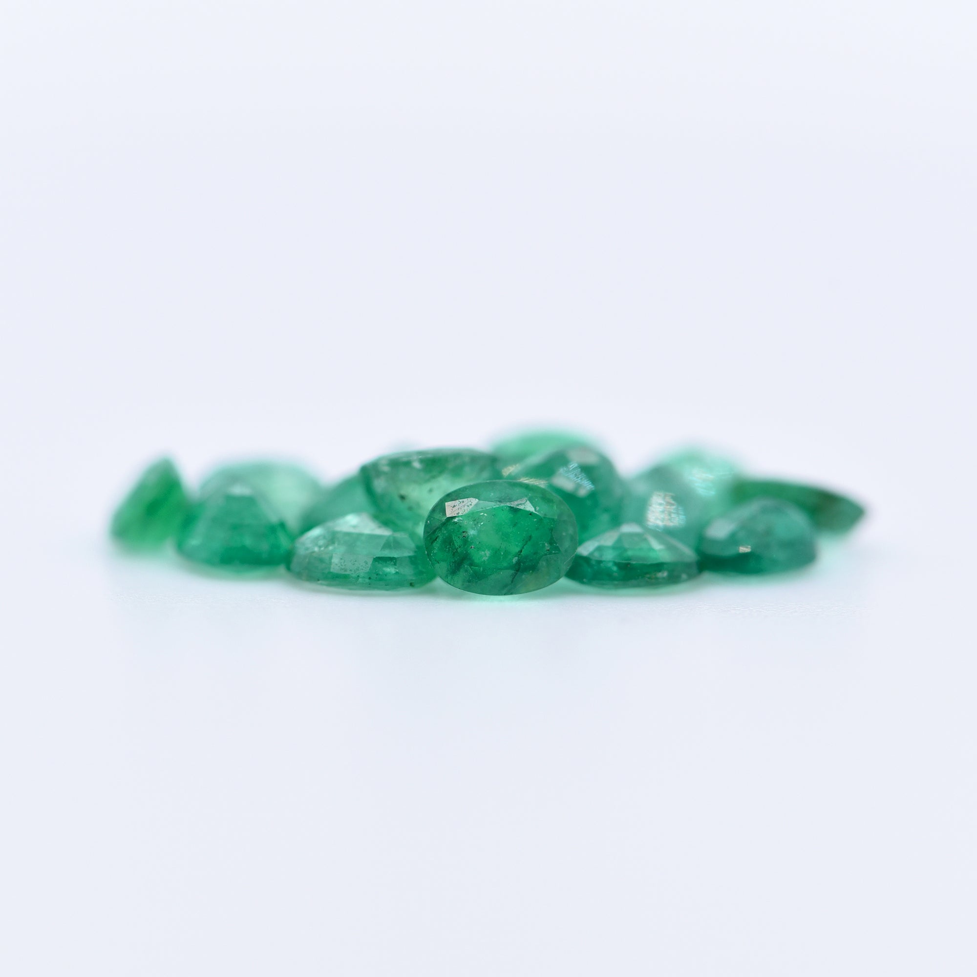 4x3 Oval Faceted Emeralds