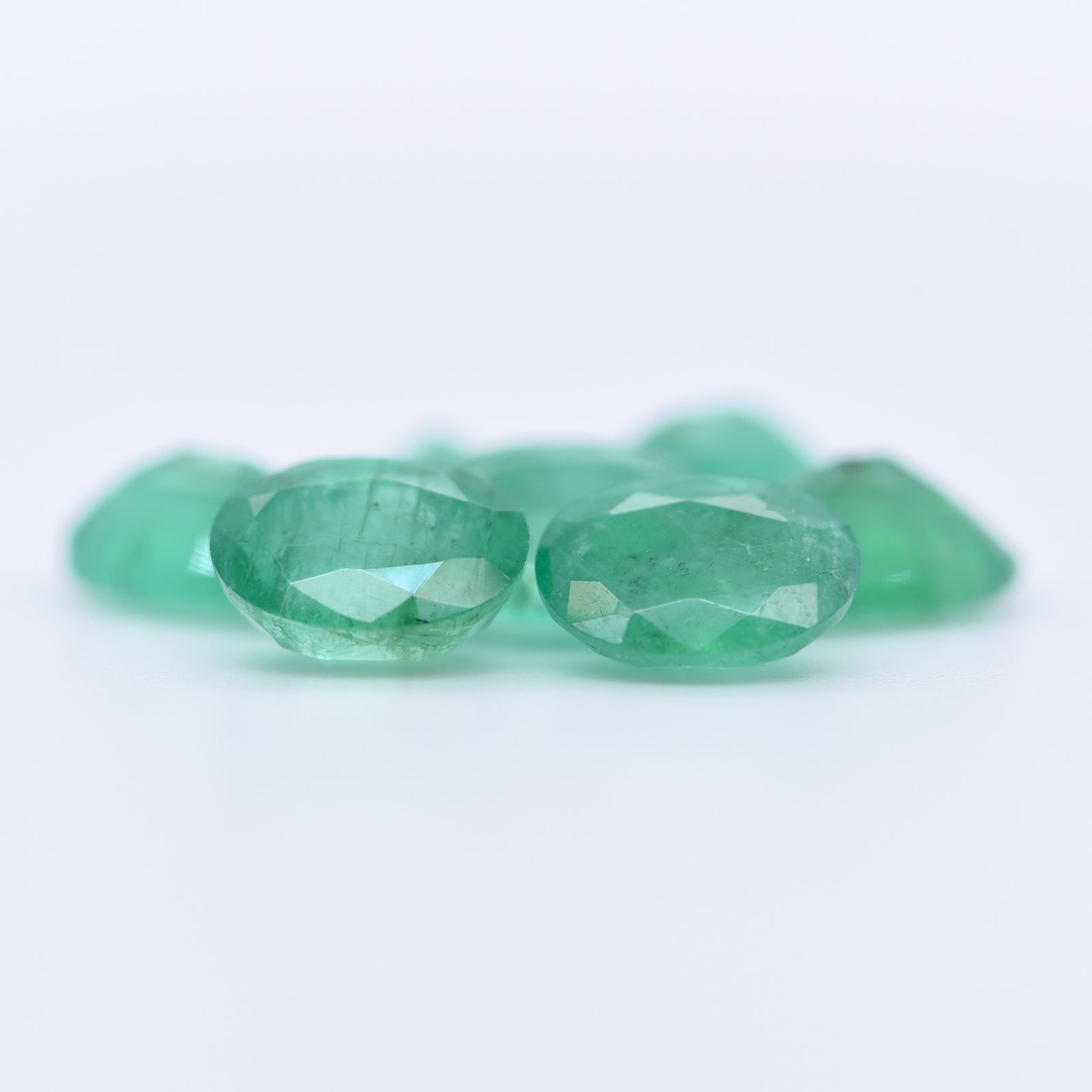 8x6 Oval Faceted Emeralds