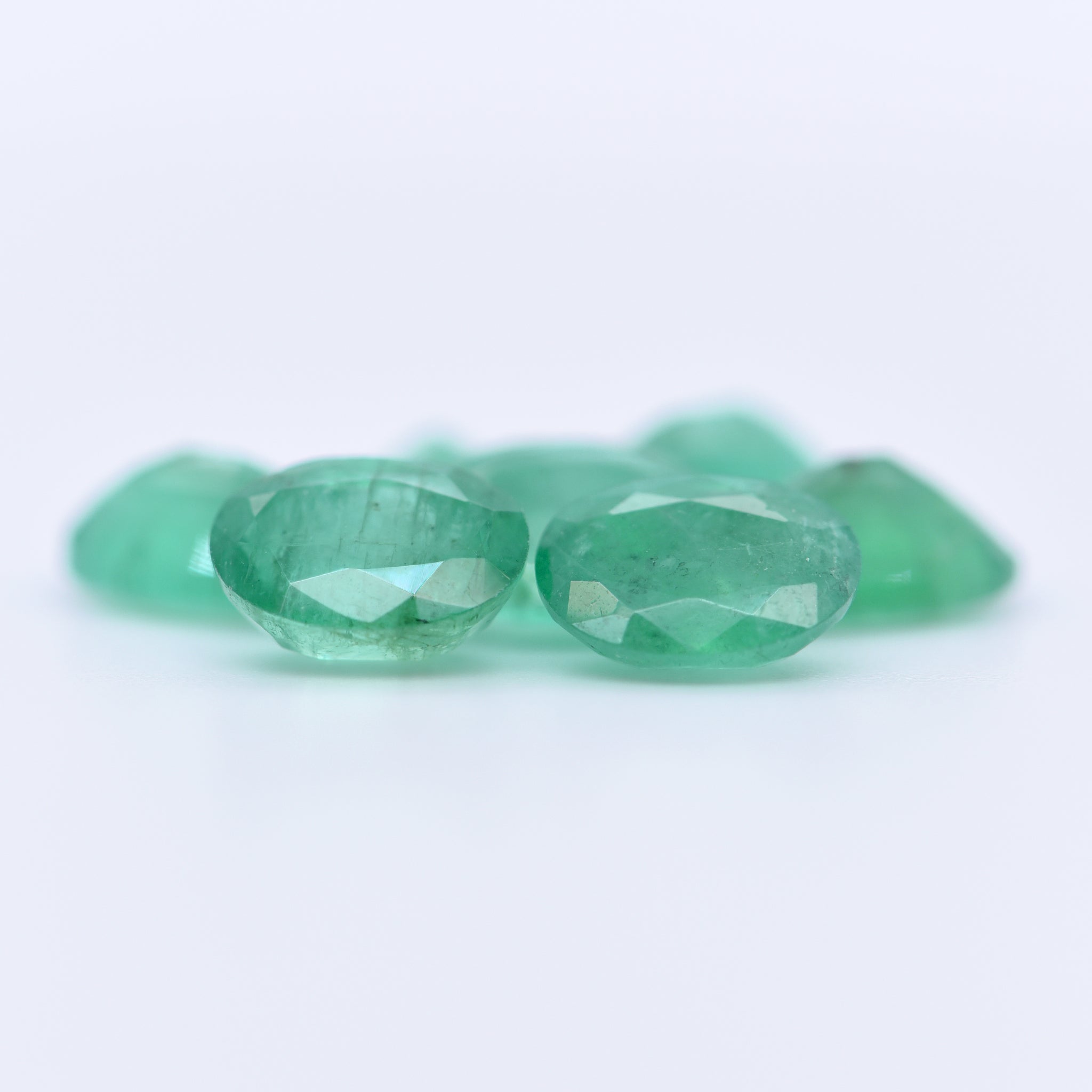 8x6 Oval Faceted Emeralds