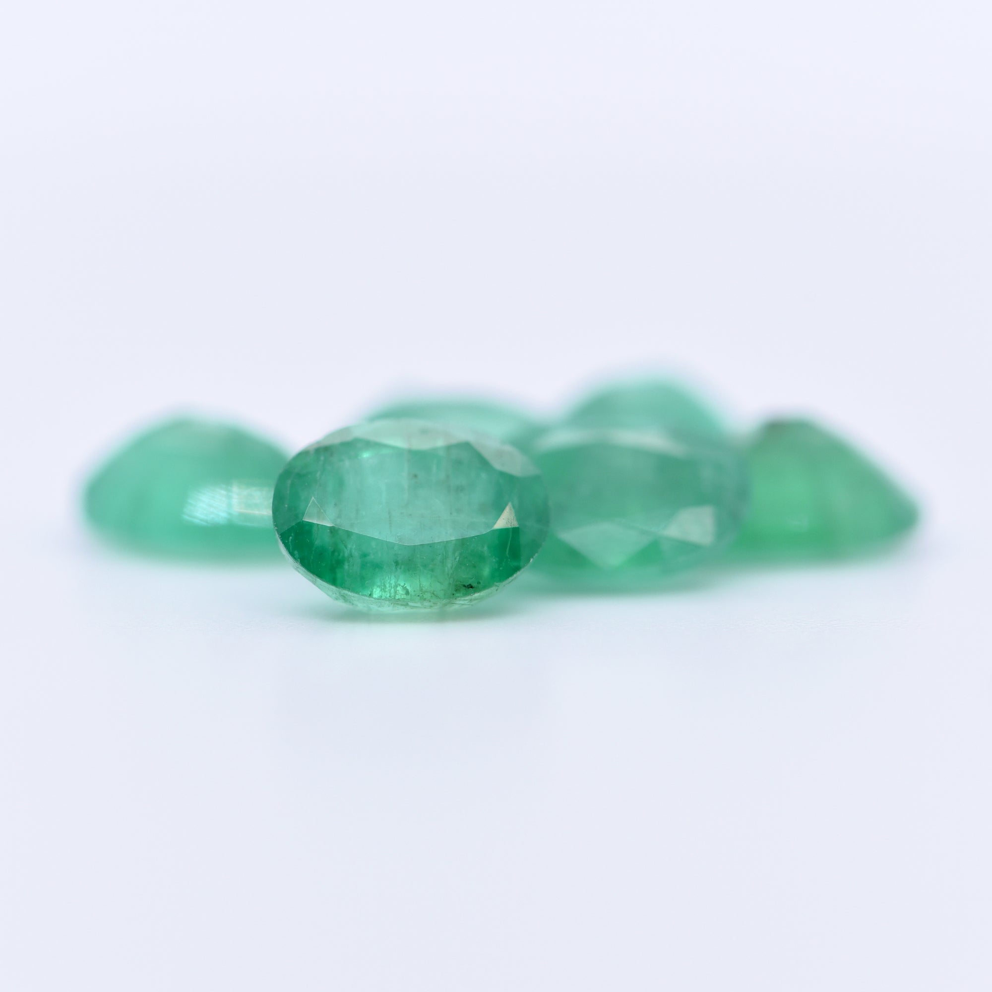 8x6 Oval Faceted Emeralds