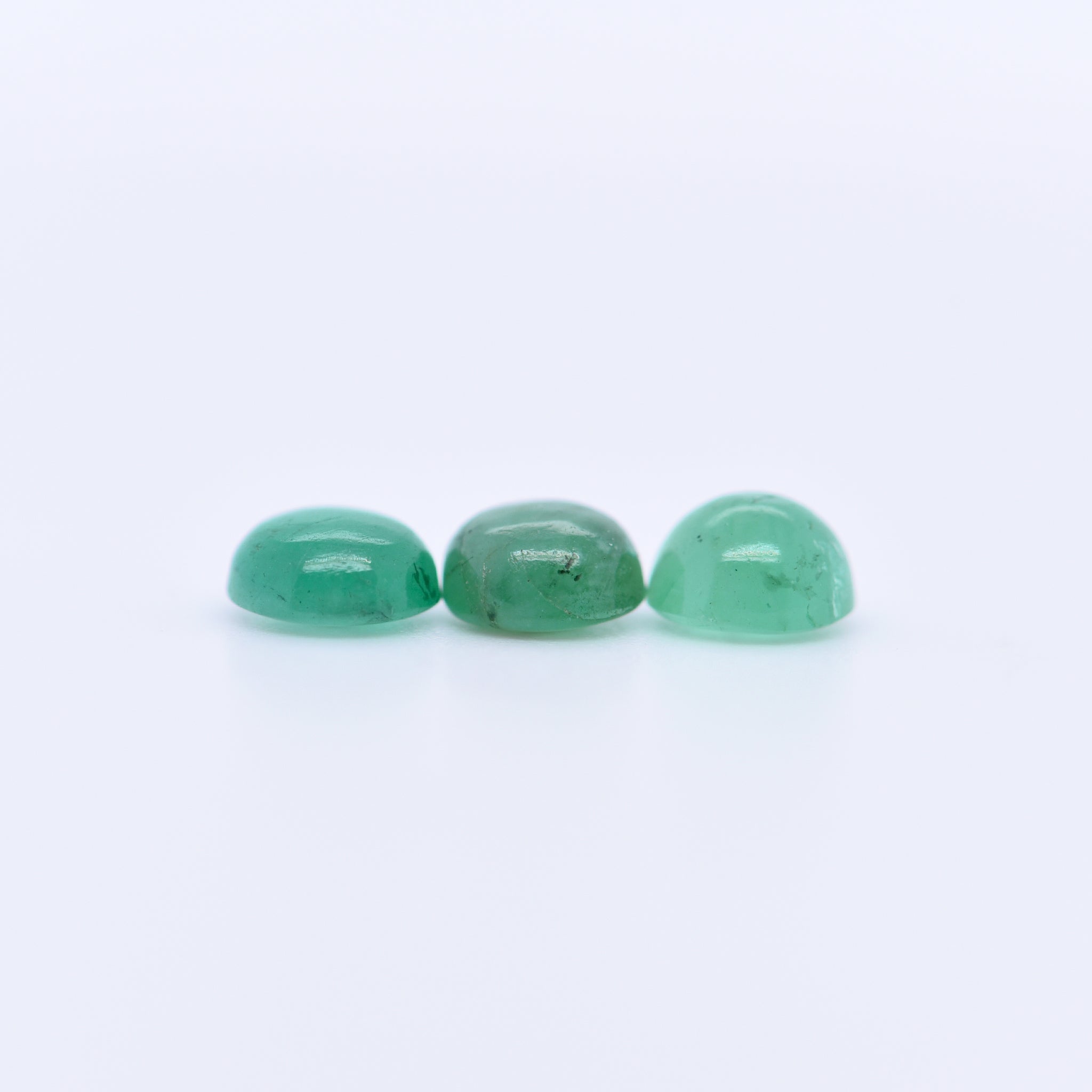 5mm Round Cabochon Emeralds