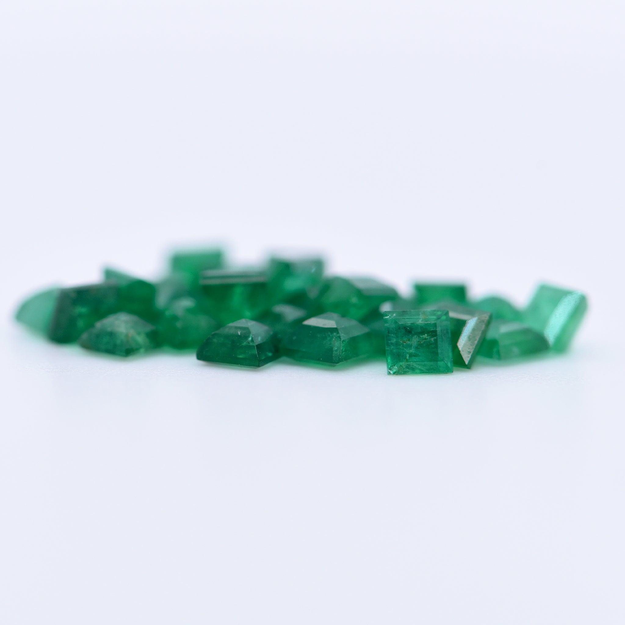 2.75x2.75 Square Step Cut Emeralds