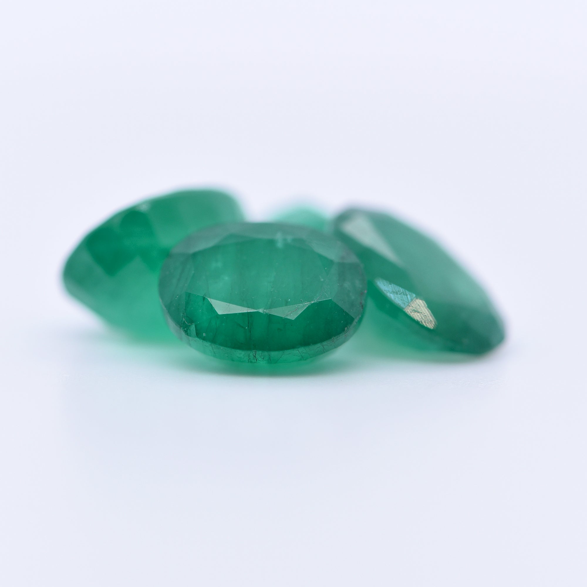 10x9 Oval Faceted Emeralds