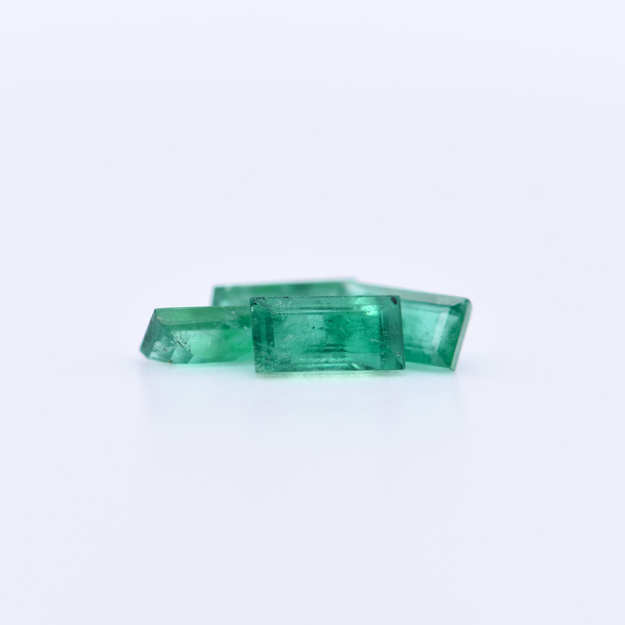 6x3 Baguette Step Cut Emeralds