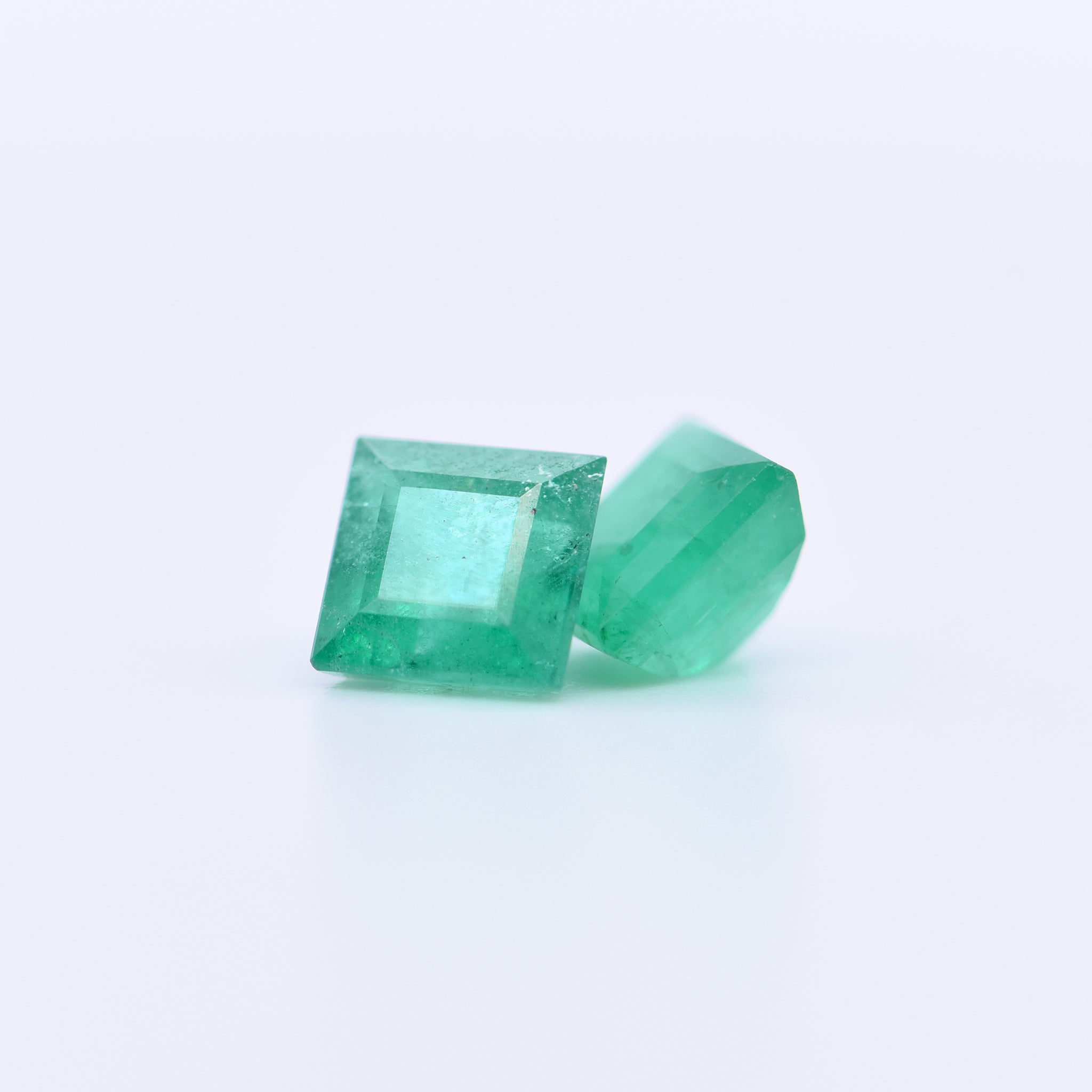 5x5 Square Step Cut Emeralds