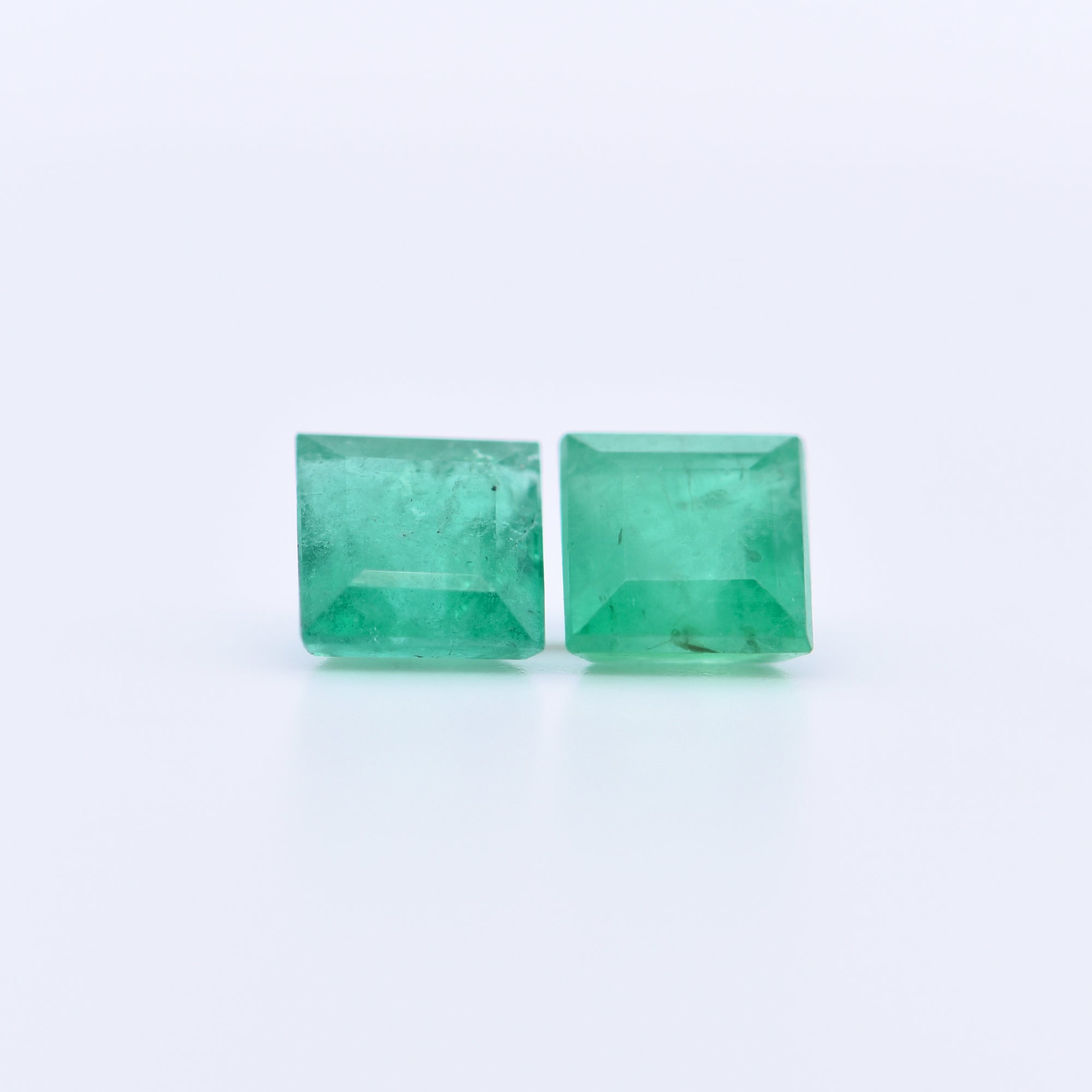 5x5 Square Step Cut Emeralds