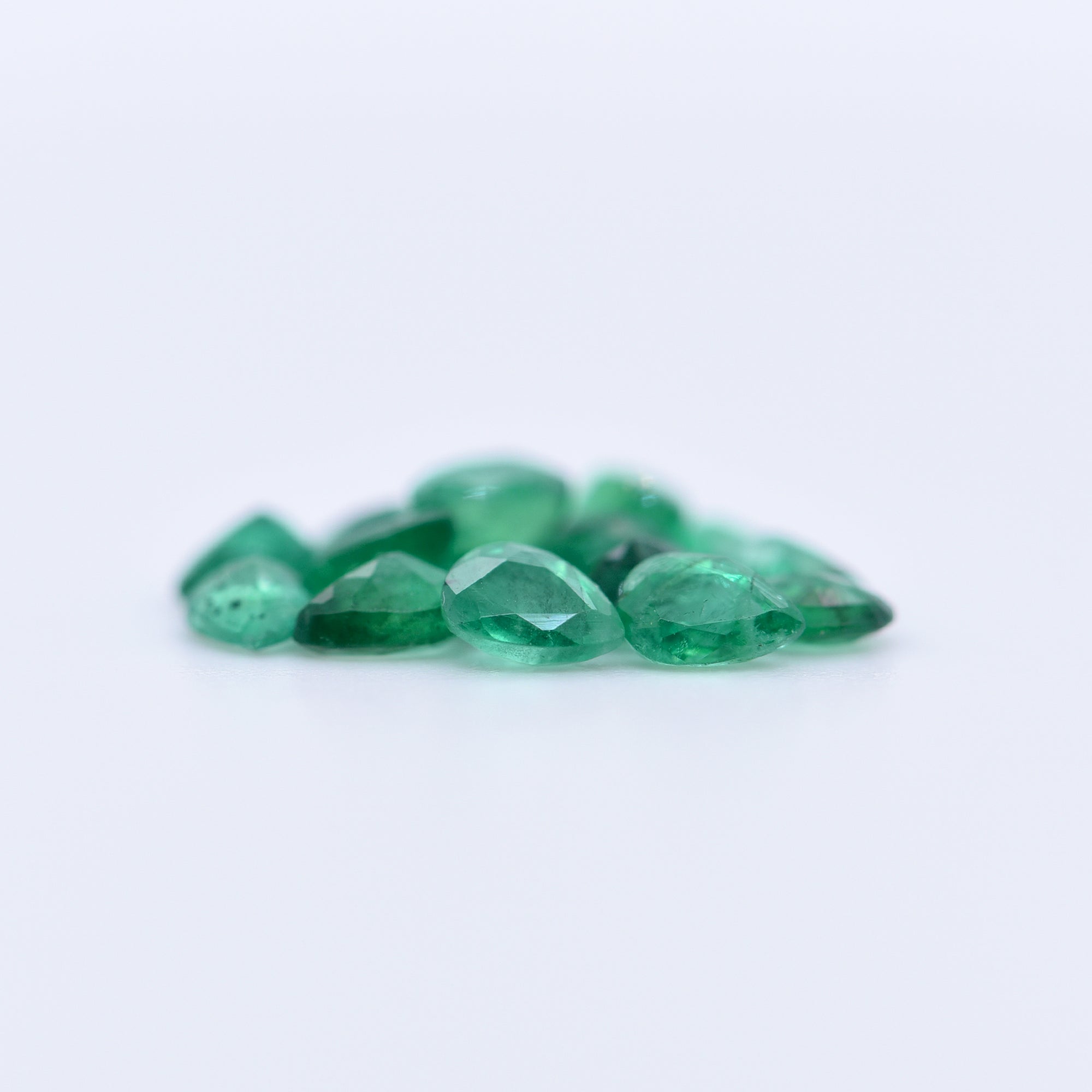 4x3 Pear Faceted Emeralds