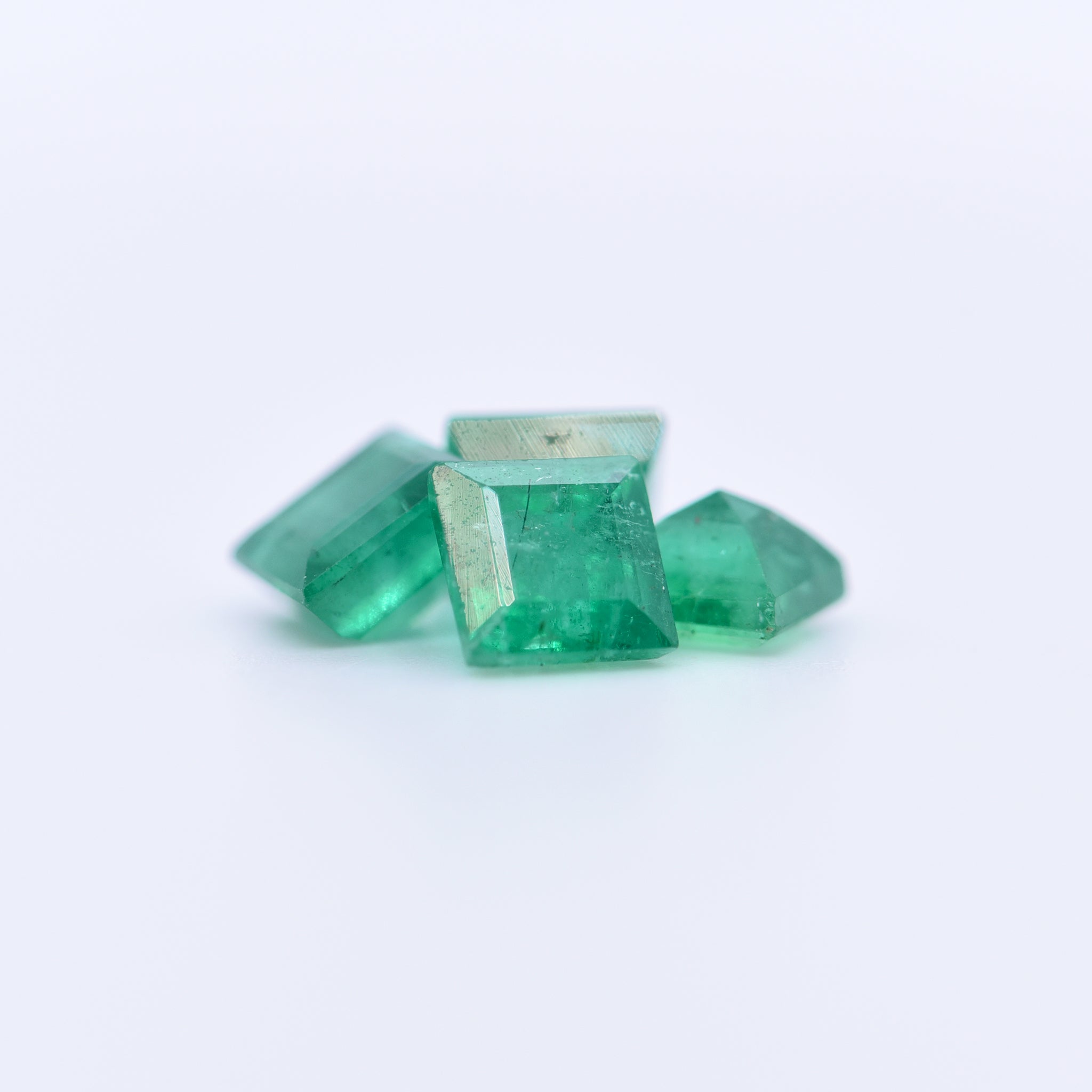 5.5x5.5 Square Step Cut Emeralds