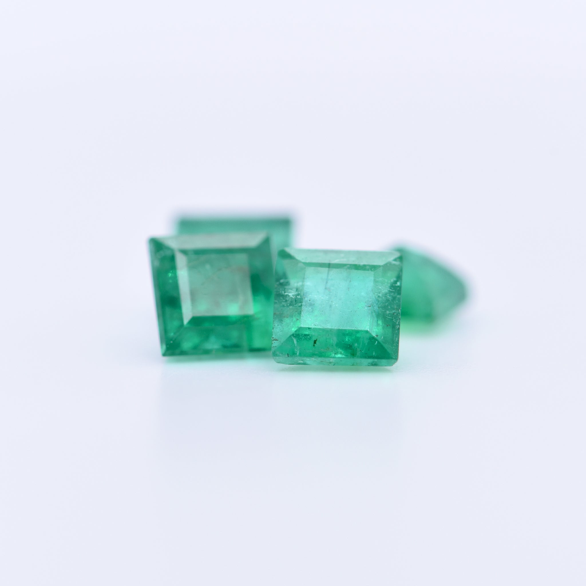 5.5x5.5 Square Step Cut Emeralds