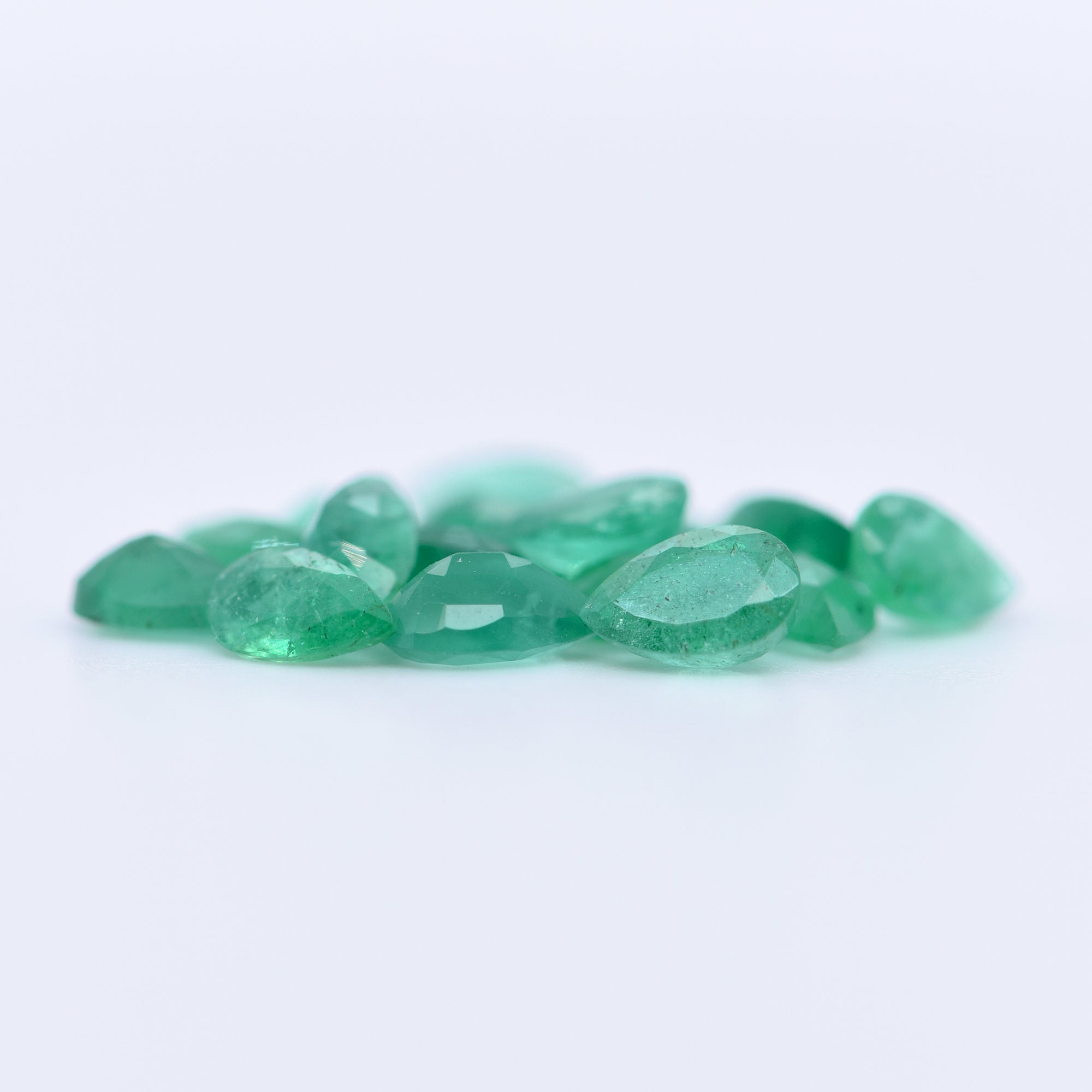 5x3 Pear Faceted Emeralds