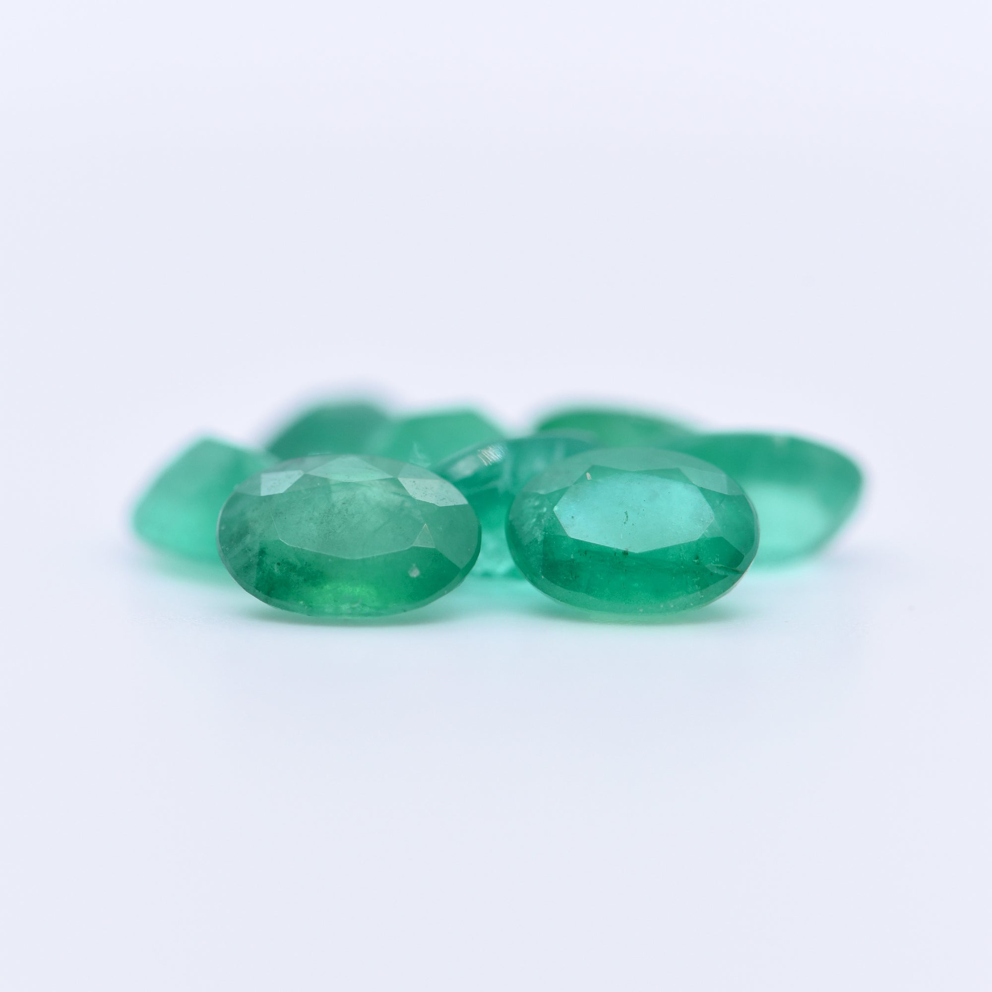 7x5 Oval Faceted Emeralds