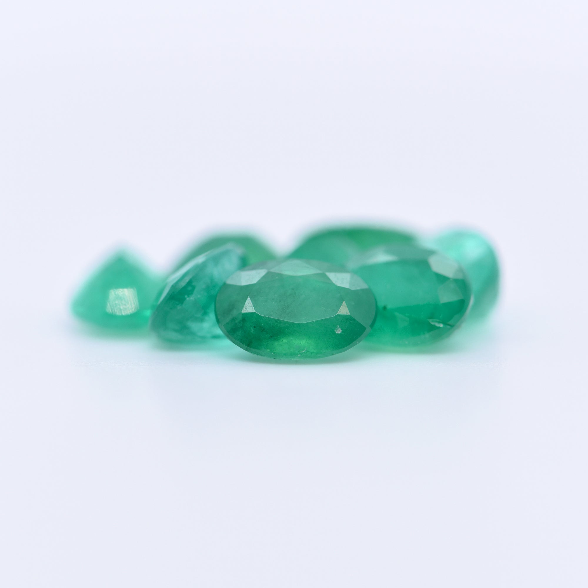 7x5 Oval Faceted Emeralds