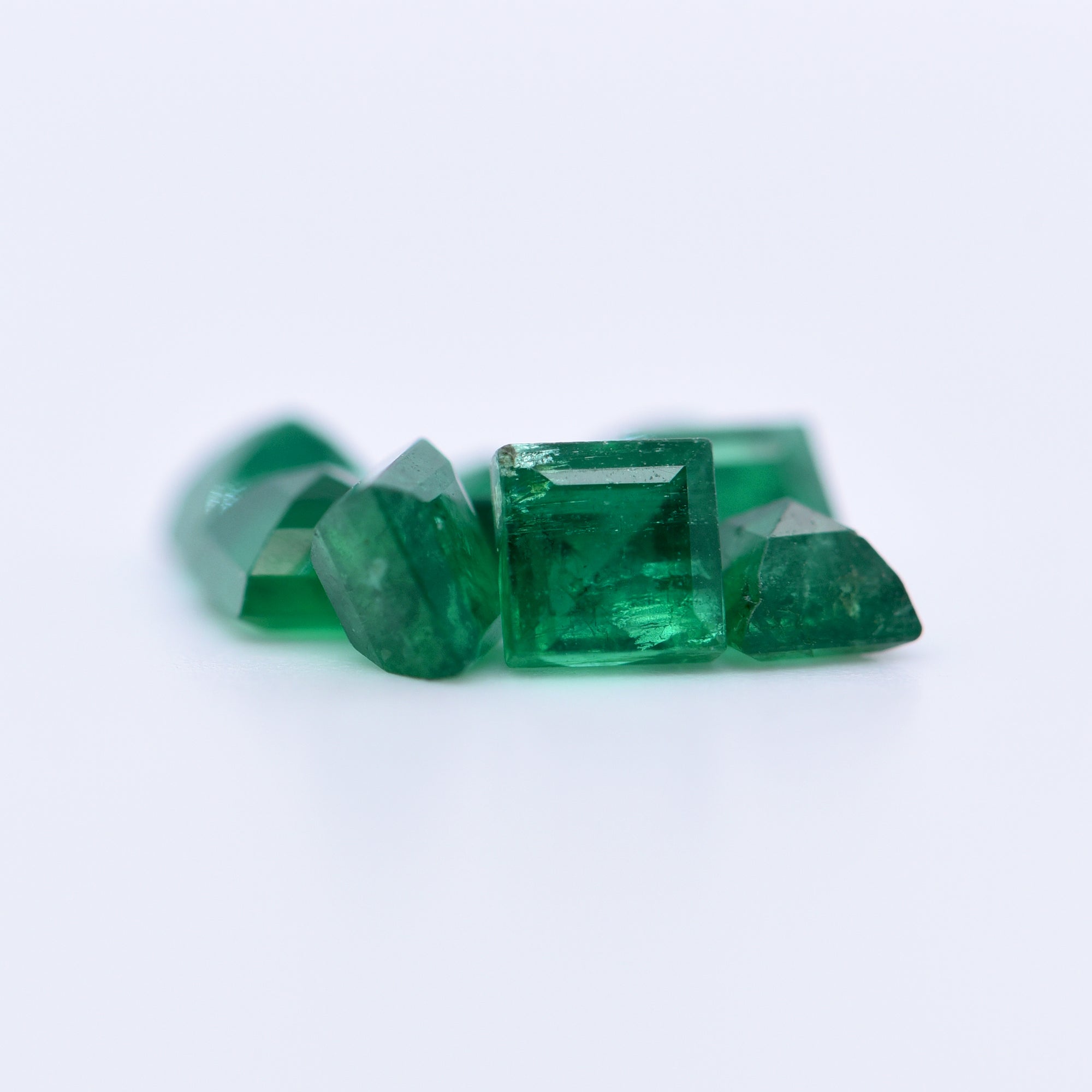 4x4 Square Step Cut Emeralds