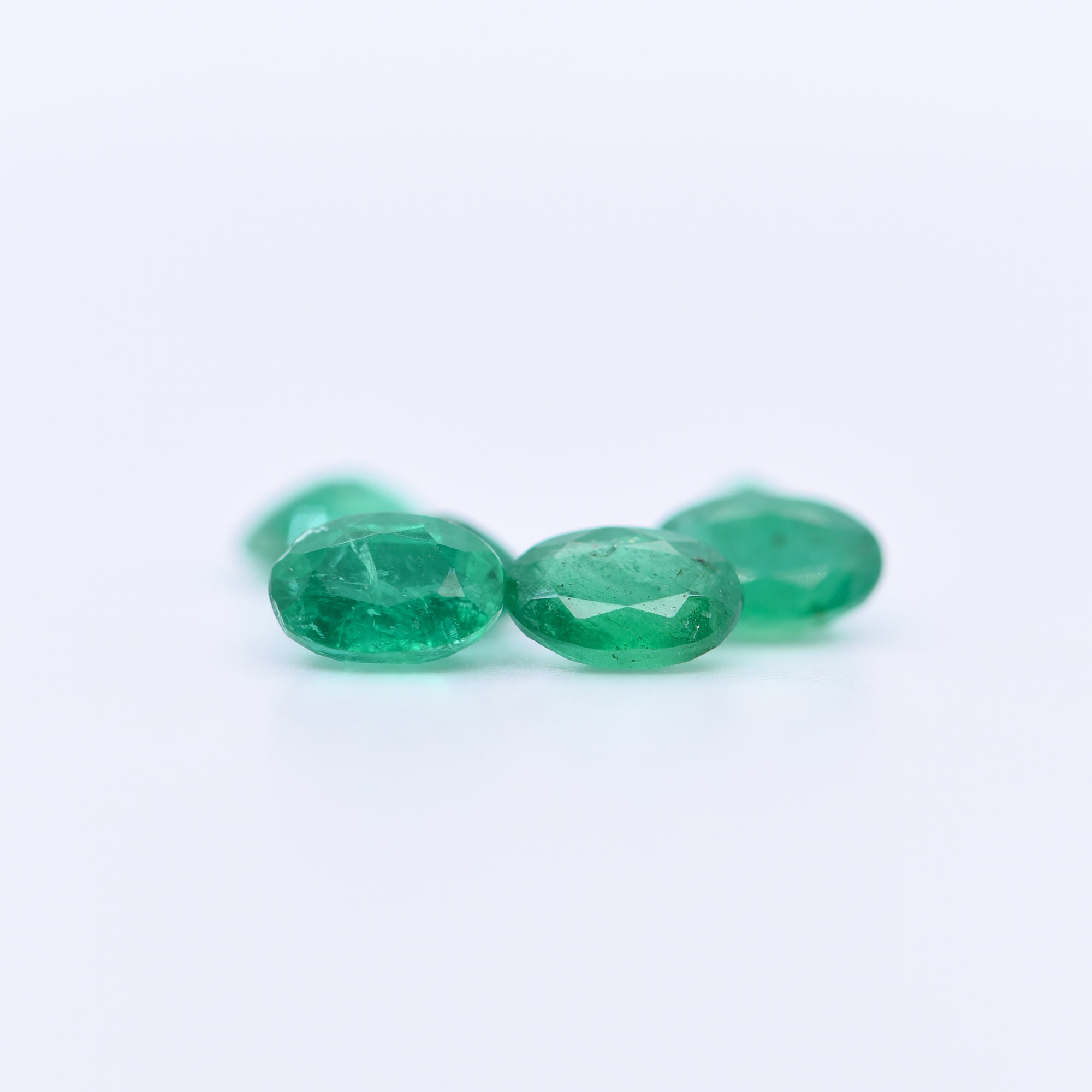 6x4 Oval Faceted Emeralds