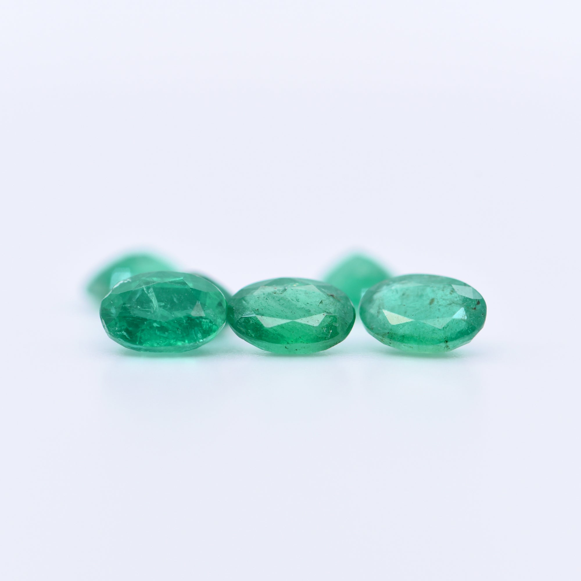 6x4 Oval Faceted Emeralds