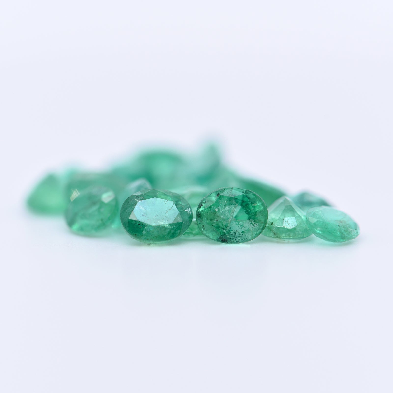 5x4 Oval Faceted Emeralds