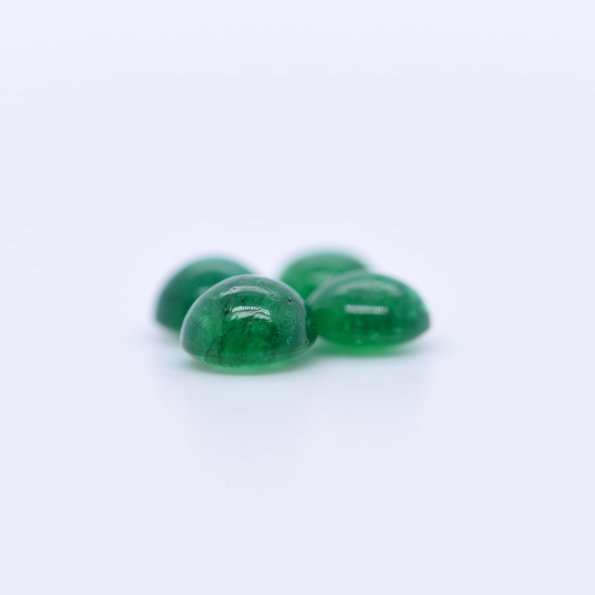 6mm Round Cabochon Emeralds