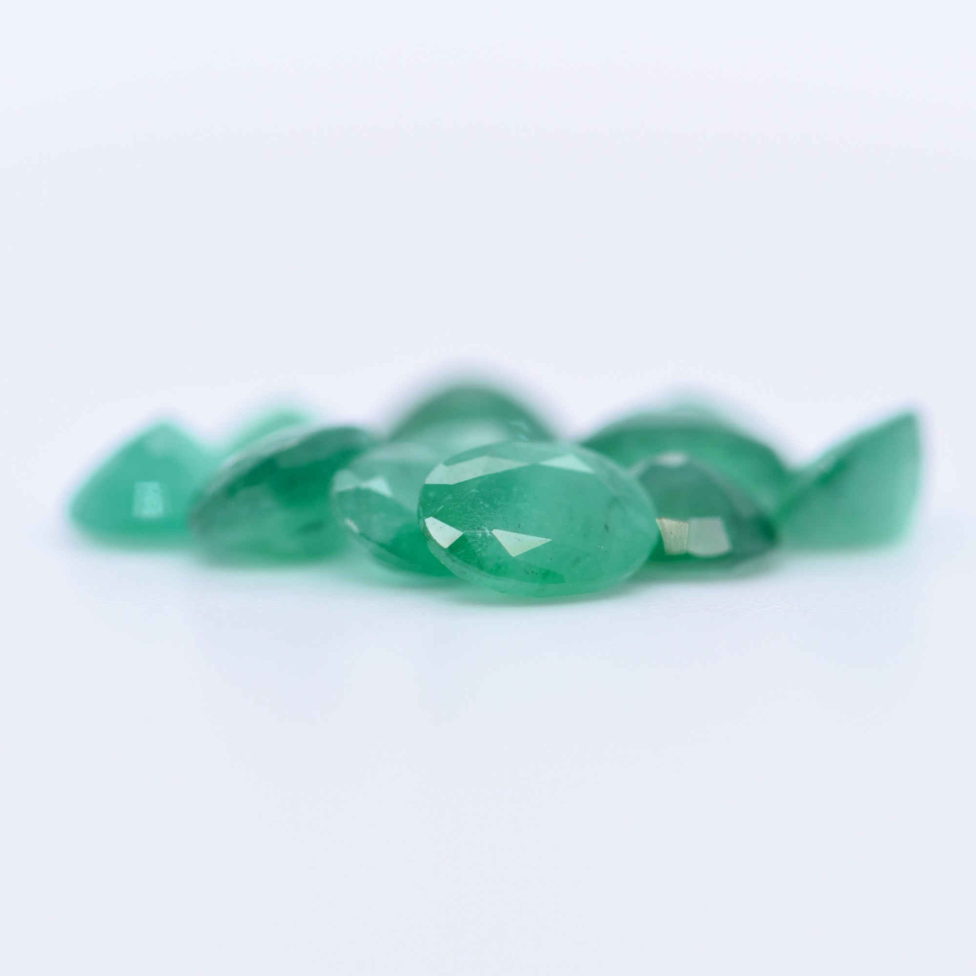 7x5 Oval Faceted Emeralds