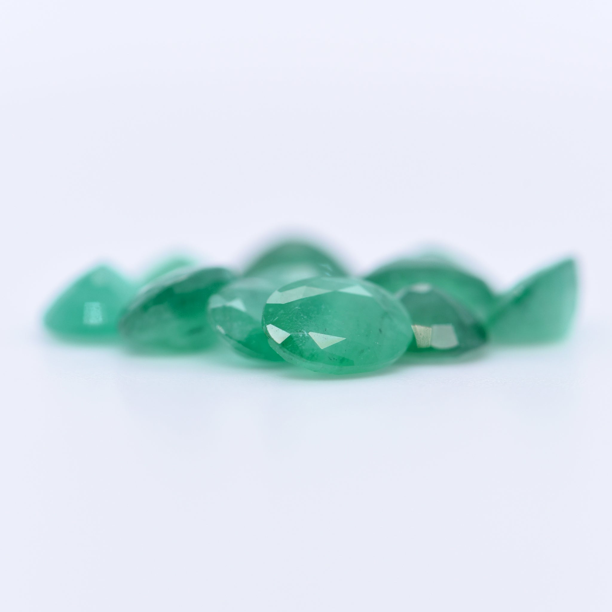 7x5 Oval Faceted Emeralds