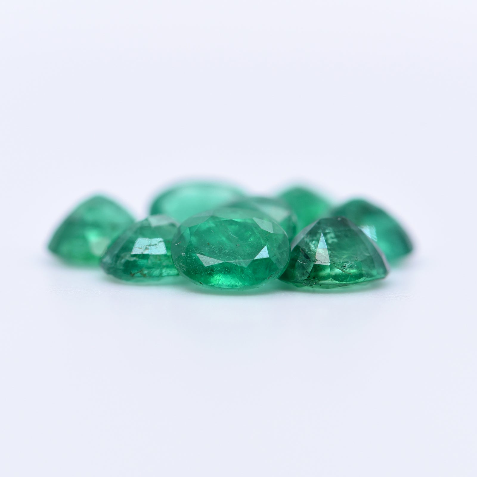 6x5 Oval Faceted Emeralds