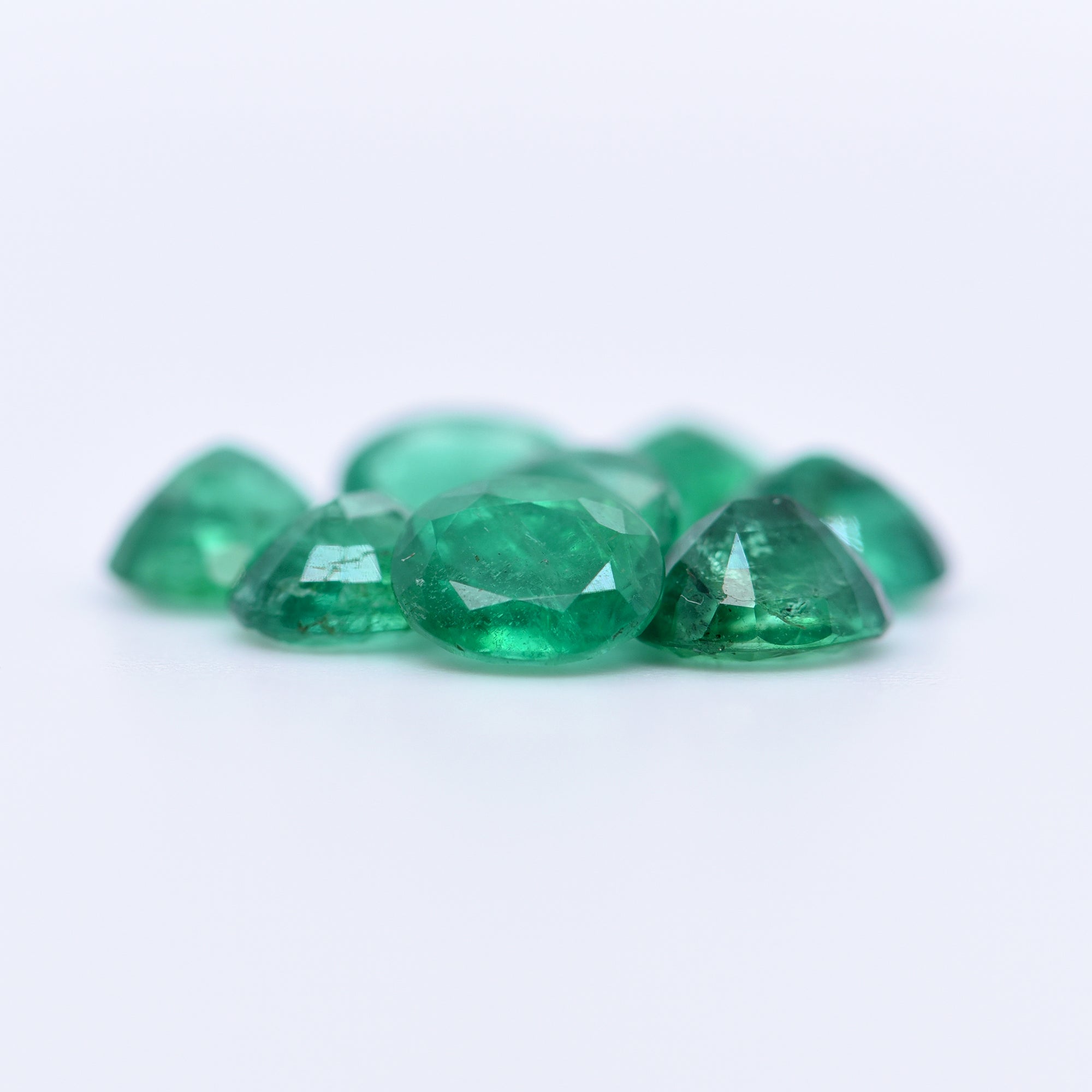 6x5 Oval Faceted Emeralds