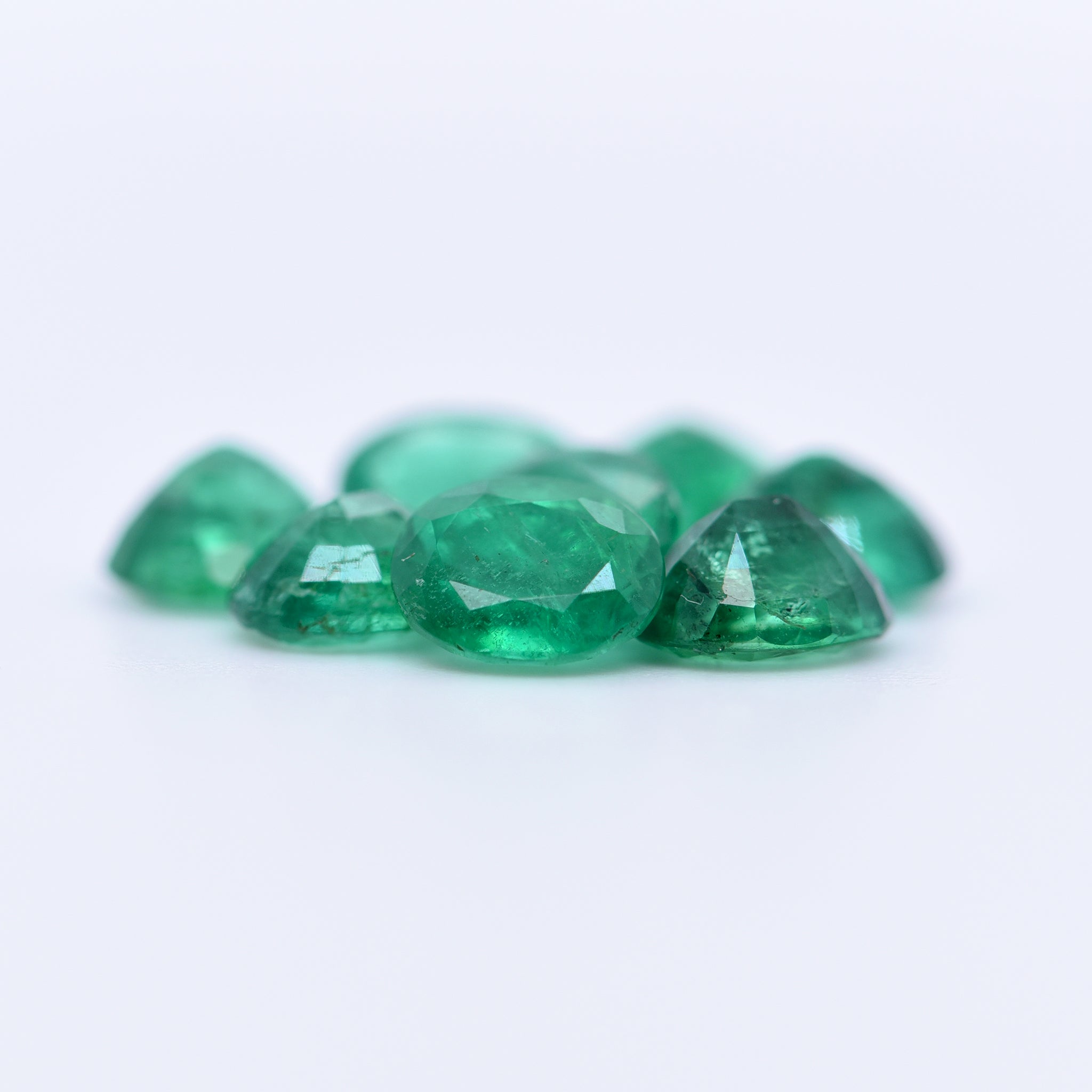 6x5 Oval Faceted Emeralds